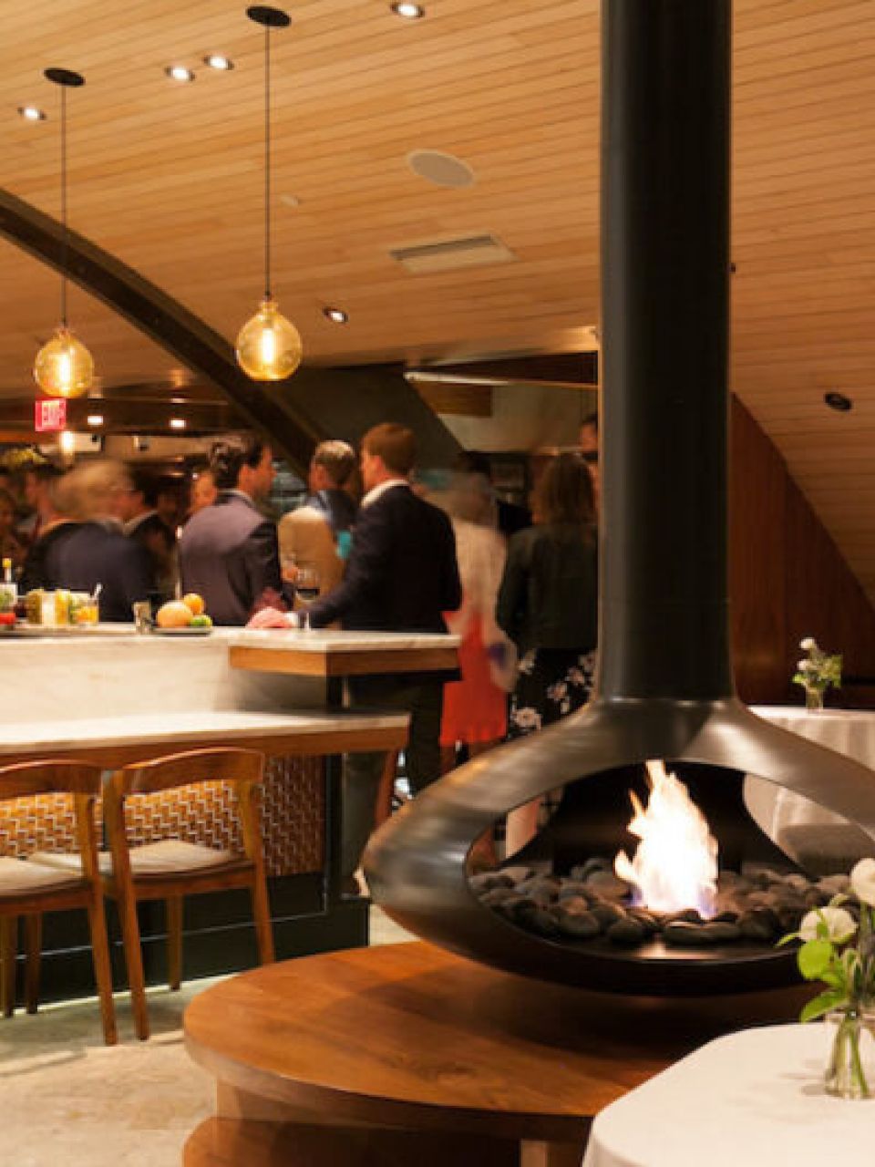 Tavern Bay Area Restaurant Interior walls, custom wainscoting